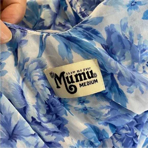 Show Me Your Mumu Women’s Size Medium Quinn Ruffle Romper Off The Shoulder - Picture 4 of 5